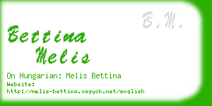 bettina melis business card